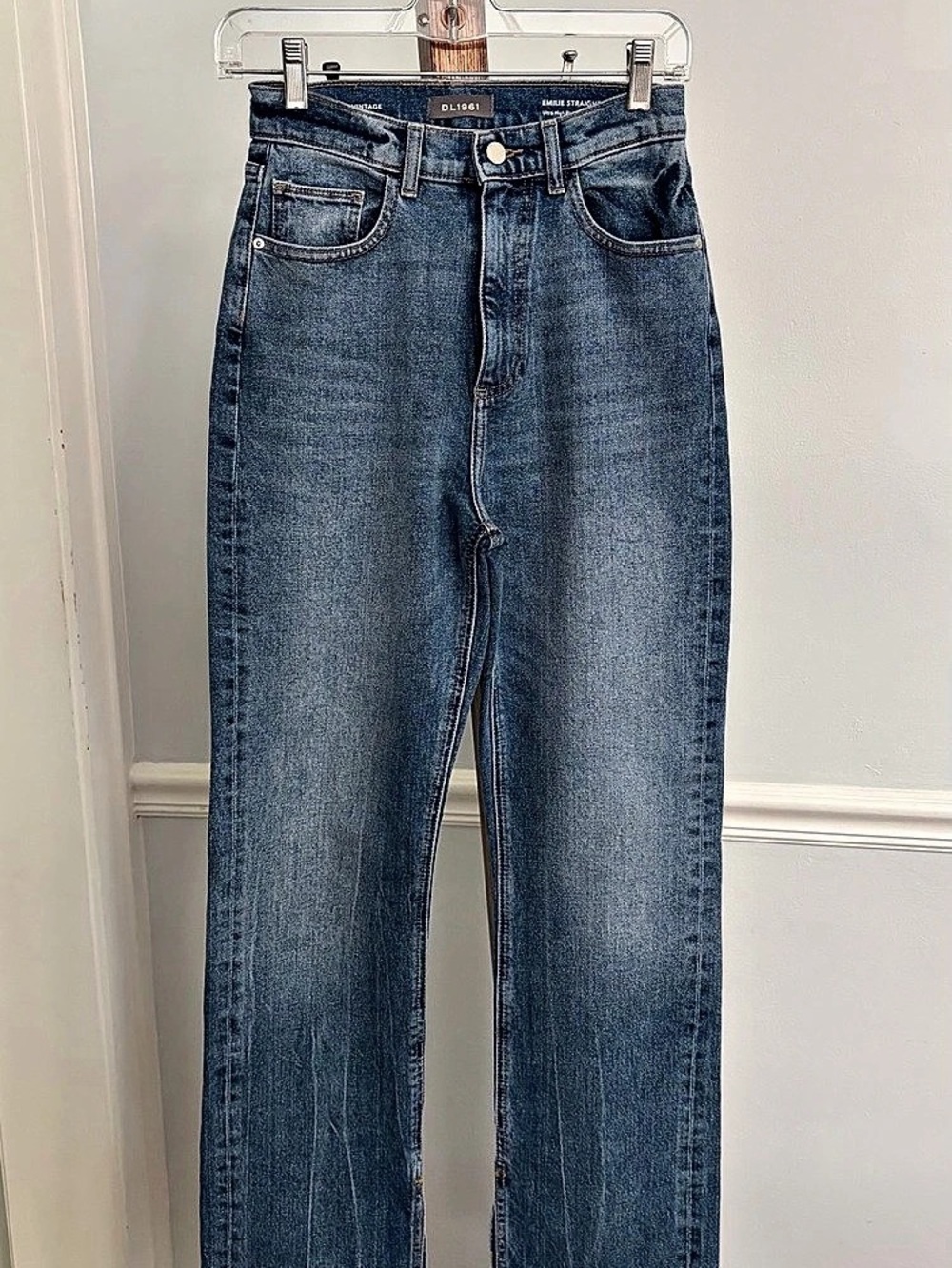 DL1961 Emilie Straight Ultra High Rise Vintage Jeans Ultra High Rise Jeans Blue